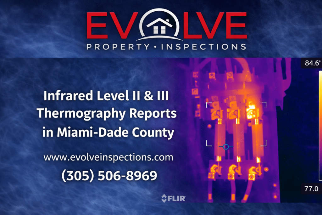 Infrared Level II & III thermography reports in Miami-Dade County